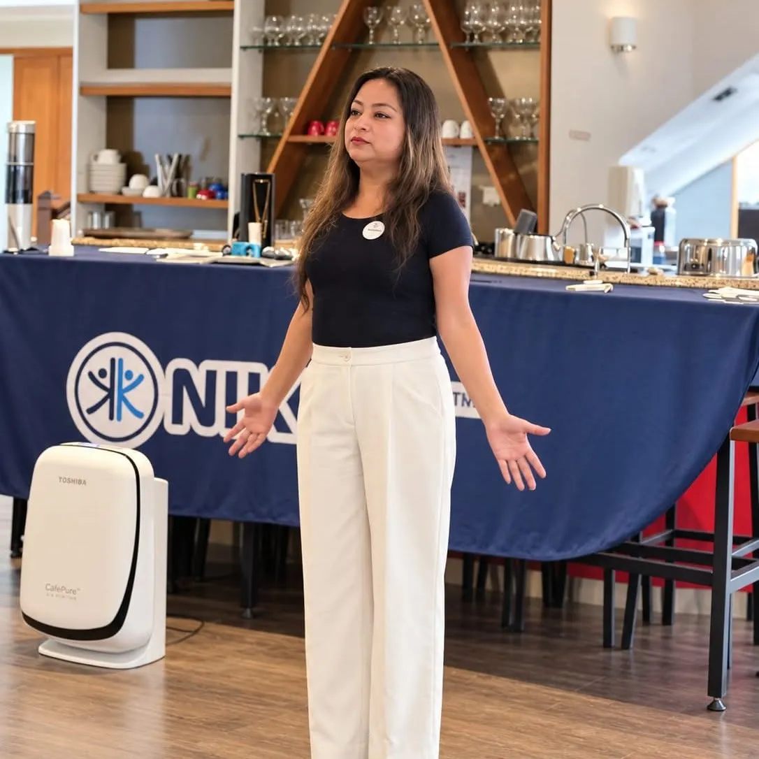 Facilitadora comparte una actividad en un encuentro de INHOA